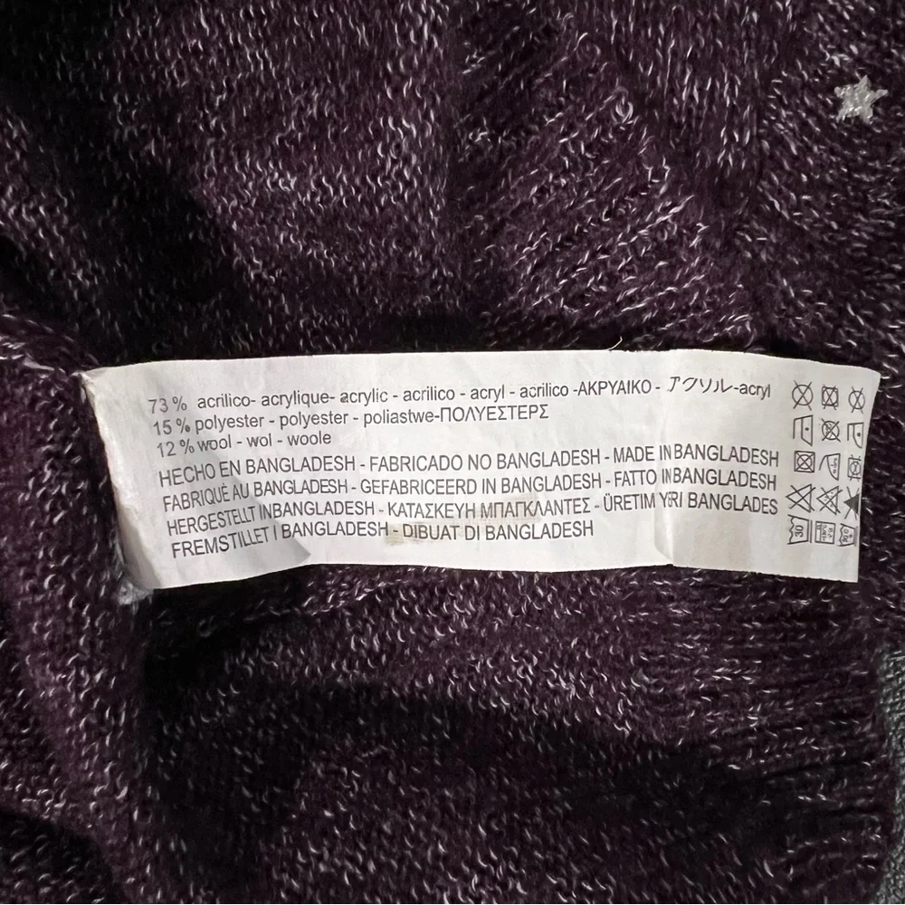 ZARA Star Wool Blend Sweater Size M